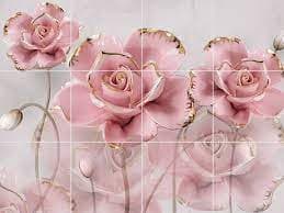 تصویر 1 از سرامیک گل برجسته عمده ارزان